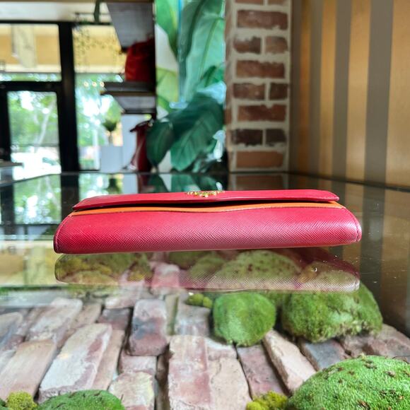 PRADA Wave Saffiano Leather Continental Wallet - Picture 3 of 15